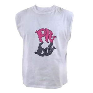 pig boy tank top screened logo