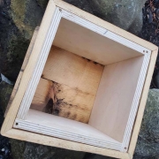 barn board urn box